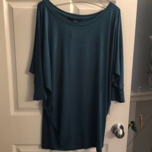 Tunic - Quarter-Sleeve Turquoise Tunic